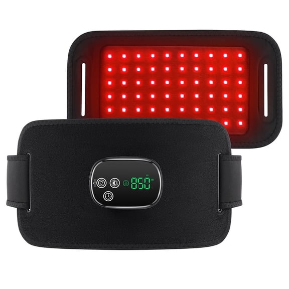 Red LED Light Pads for Body, Cordless Red LED Light Wrap with 4 Modes, 3 Brightness Levels for Back Shoulder Waist Light Device Home Use, Adjustable Timer & Intensity