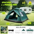 thumbnail image 6 of 2-3 Person Camping Tent Automatic  Pop-Up Tents for Camping, 6 of 8