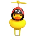 thumbnail image 5 of Campana de bicicleta de pato, bocina de bicicleta para niños, lindas luces de bicicleta, bocinas para apretar para niños pequeños, adultos, ciclismo, motocicleta, luz de pato amarilla, 5 of 5