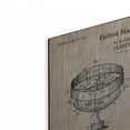 thumbnail image 2 of Luxe Metal Art 'Planetarium Blueprint Patent Parchment,' Metal Wall Art, 16" x 12", 2 of 9