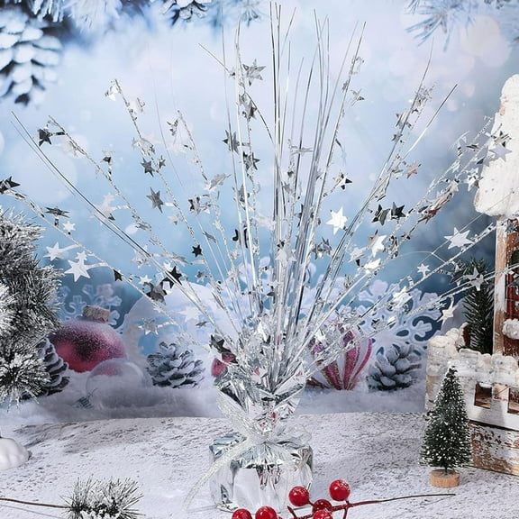 HONMEET Foil Star Spray Centerpiece for Festive Table Decoration, Party, Wedding, Holiday, and Event Decor