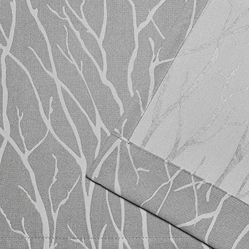 Exclusive Home Forest Hill Patio Room Darkening Blackout Grommet Top Patio Curtain Panel, 108"x96", Dove Grey