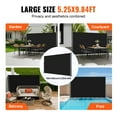 thumbnail image 6 of VEVOR Retractable Side Awning, 71''x 118'' Aluminum Outdoor Privacy Screen, 280g Polyester Water-proof Retractable Patio Screen, UV 30+ Room Divider Wind Screen for Patio, Backyard, Balcony, Black, 6 of 9