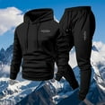 thumbnail image 4 of Ceisia Men's Loose Fit Hooded Sweatshirt & Jogger Pants Set | Casual Warm Two-Piece Tracksuit Gifts, 4 of 5