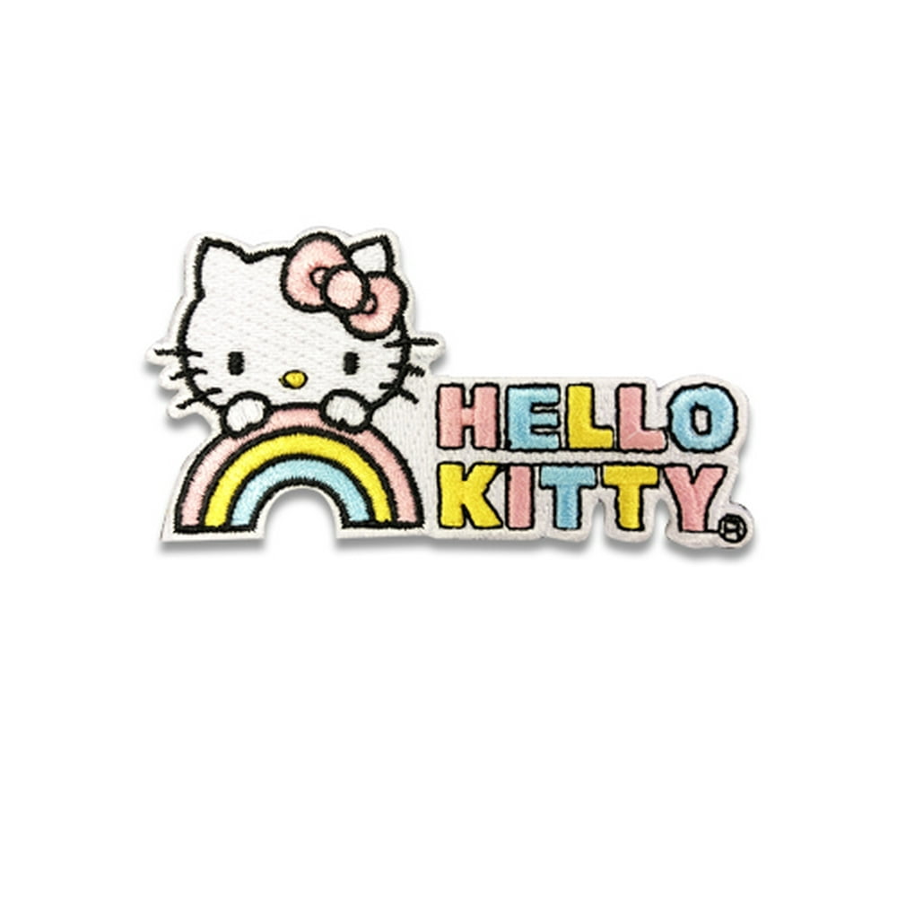 Patch Hello  Kitty  Hello Kitty Rainbow  New Iron On 