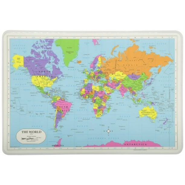Painless Learning World Map Placemat