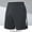 Dark Gray, variant on Plus Size Men's Lounge Shorts 2025 Casual Color Block Pull-on Straight Leg Pants Cozy Elastic Waist Short Pants with Pockets