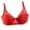 Red, variant on KOERIM Lace Sports Bras for Women 5/8 Cup Wirefree Support Brassiere Underwear 70B/75B/80B/85B/90B,Pack of 2