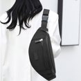 thumbnail image 1 of pstuiky Riñonera informal de tela para mujer bolso de hombro multicapa bolso cruzado para teléfono móvil, 1 of 6