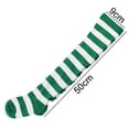 thumbnail image 5 of Dengjunhu Stockings Color Block Striped Women Over The Knee Thigh High Socks for Christmas, 5 of 7