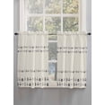 thumbnail image 5 of Vintage Botanical Bathroom Window Curtain, Herb on Beige Leaves Retro Country Light Filtering Coffee Kitchen Curtains, Bedroom Living Room Curtains 2 Panel 84"x45", 5 of 6