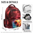 thumbnail image 5 of FUIALDOLG Flame Soccer Design Book Bag with Multi-Pocket Lightweight Bookbag, Durable 17 Inch School Bag for Kindergarten Back to School Daily Use, 5 of 9