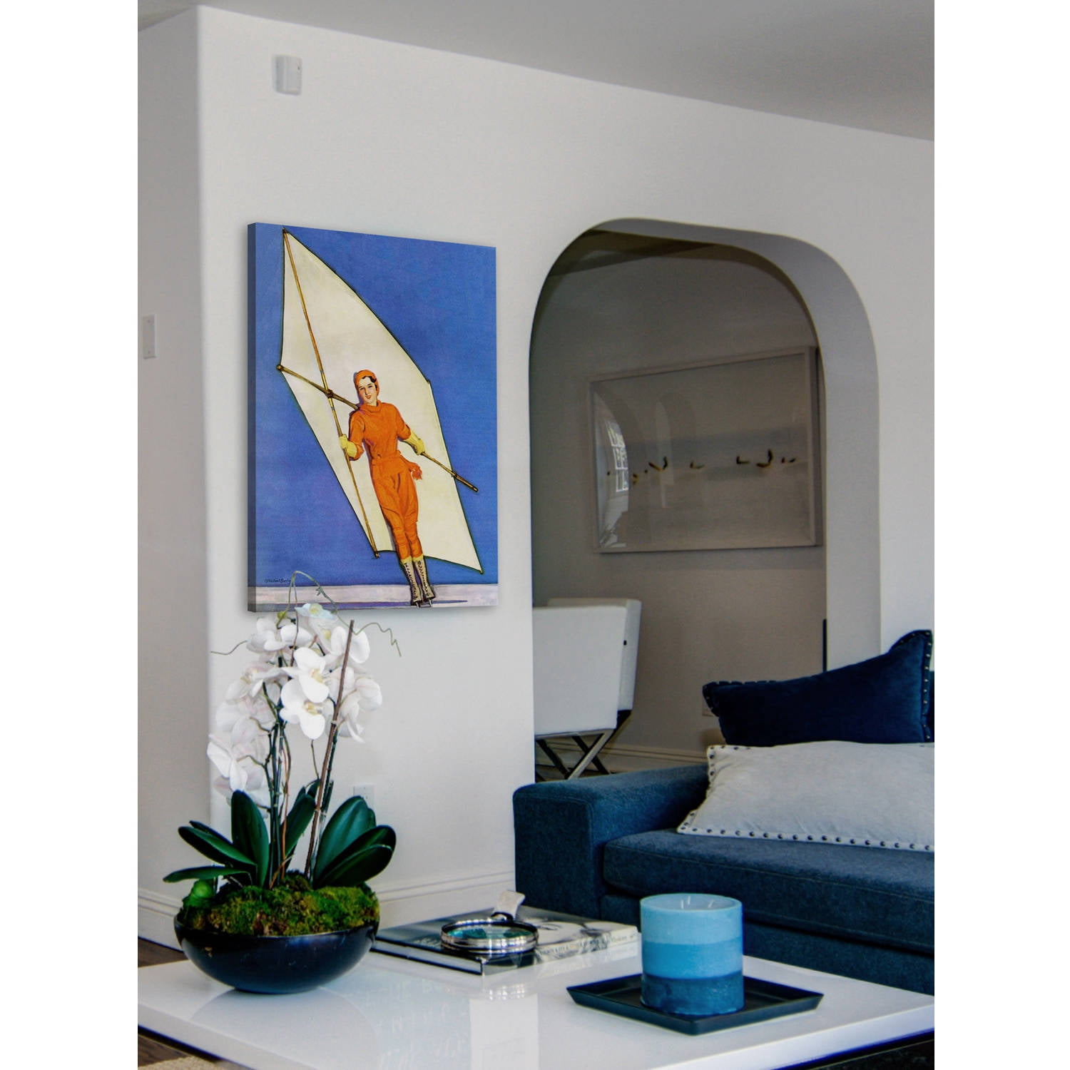 "Sail Skating" Painting Print on Wrapped Canvas