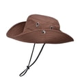 thumbnail image 1 of Coffee Sun Mask Hat Men Summer Full Face Neck Protection Breathable Upf50 Plus Sun Protection Outdoor Sports One Size Fits All Nylon Spandex Coffee, 1 of 2