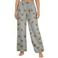 thumbnail image 3 of Puyaiuu Women's Christmas Plush Pajama Pants with Pockets, Soft Fleece Pants Holiday Print Gift, 3 of 6