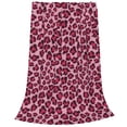 thumbnail image 2 of Vsdgher Rose Leopard Print Ultra-Soft Micro flannel Blanket Throw Blankets for Couch Sofa, Bed (4 sizes)-60"x50", 2 of 7