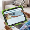 thumbnail image 6 of Dteck for Samsung Galaxy Tab S9 Case 11 Inch 2023 (SM-X710/X716B/X718U), Heavy Duty Shockproof Screen Protector Hard Rugged Cover with Kickstand, Crossbody Shoulder Strap, S Pen Holder,Green, 6 of 7
