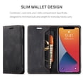 thumbnail image 3 of iPhone 12 mini Wallet Case, Dteck Leather Flip Wallet Case with RFID Blocking Card Slot Magnetic Closure Folio Phone Case for Apple iPhone 12 mini 5.4 inch, Black, 3 of 10