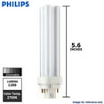 thumbnail image 2 of Philips 18w 2700k PL-C ALTO 18W/827/4P Double Tube 4-Pin Fluorescent Light Bulb, 2 of 2