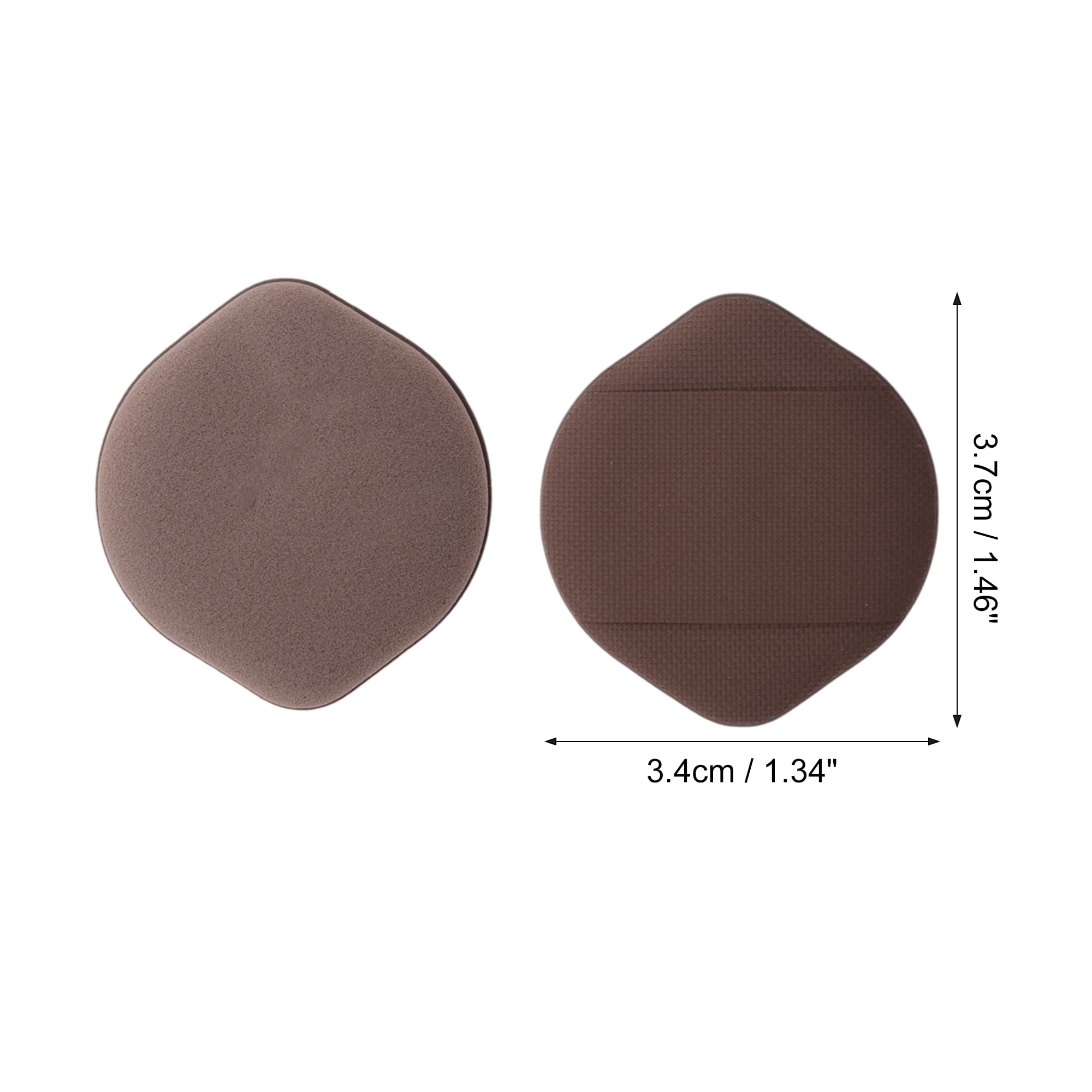 Unique Bargains 5 Pcs Gourd Shape Face Makeup Sponge for Travel Brown