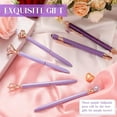 thumbnail image 4 of WuPing 6 Pcs Purple Pens with Box, Metal Crystal Diamond Pen with Black Ink, Pens for Journaling, Office Supplies Fancy Pens for Women, 4 of 6