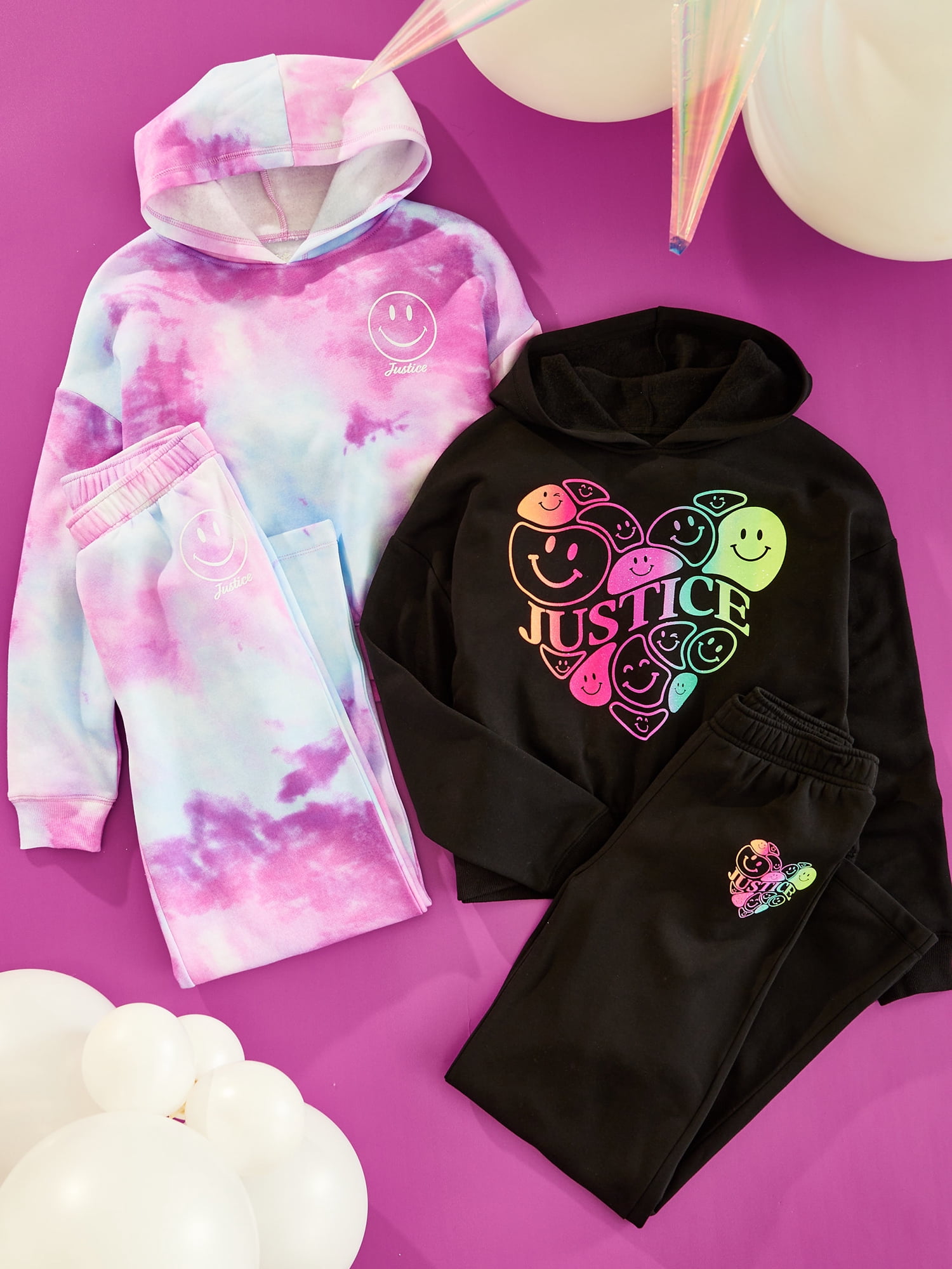 Justice Girls Fleece Crew Neck Sweatshirt, Sizes XS - XLP