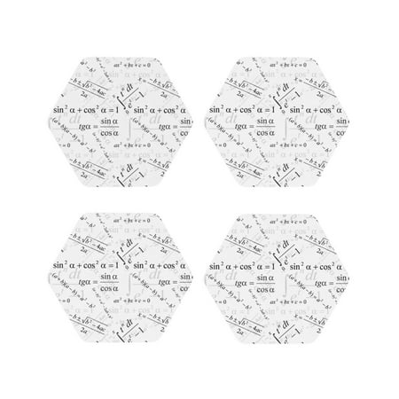

Leather Coasters with Heat-resistant for Drinks Math Print formula -标题2 Hexagon