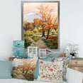 thumbnail image 3 of Designart 'The Orange Woods Along River' Country Framed Art Print, 3 of 4