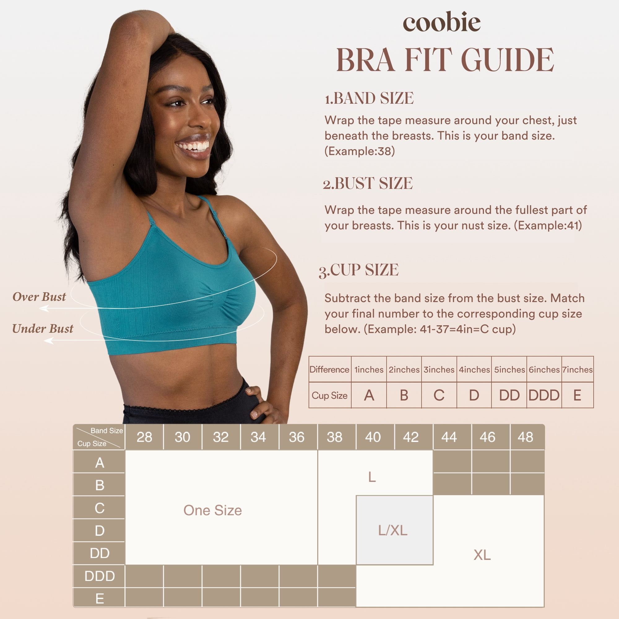 Coobie Seamless Bras for Women No Underwire Scoopneck Cami Bra 9012,Island Blue,Full Size
