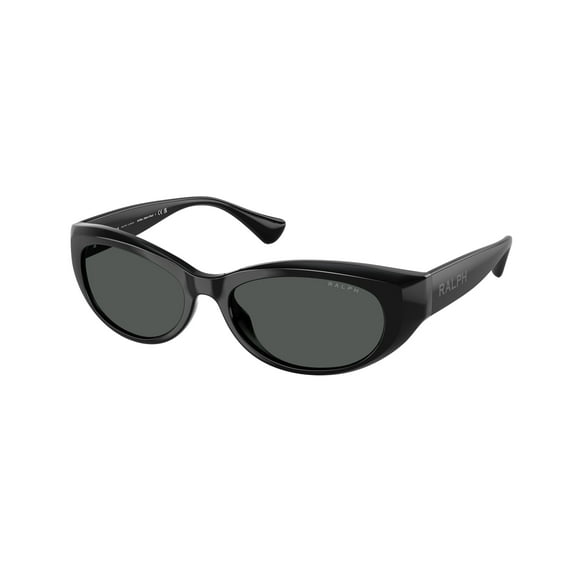 RALPH RA5327U 500187 Shiny Black Dark Grey 55 mm Women's Sunglasses