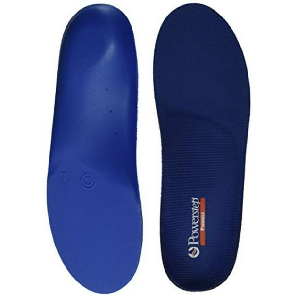 Powerstep Pinnacle Shoe Insoles ShockAbsorbing Arch Support Blue