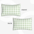 thumbnail image 4 of Fotbe Green Checkboard Pillow Cases - Envelope Closure - Luxury, Extra Soft, Cooling Pillow Covers - Wrinkle, Fade, Stain Resistant-20"x30", 4 of 8