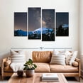 thumbnail image 2 of Elephant Stock Milky Way Over Longs Peak Wall Art - Horizontal Multi Panel Canvas - Living Room Wall Decor - Astronomy & Space Multi Panel - Blue And Black Decor - 68" x 42", 2 of 8