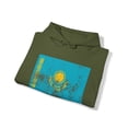 thumbnail image 4 of Kazakhstan Kazakhstani Pride Flag Hoodie, Gifts, Hooded Sweatshirt, 4 of 4