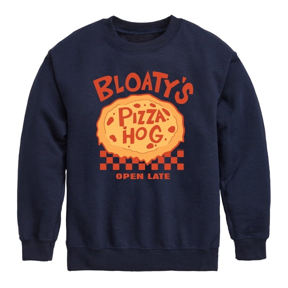 Invader Zim - Bloatys Pizza Hog Graphic Long Sleeve Fleece Sweatshirt