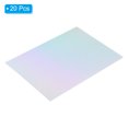 thumbnail image 3 of Uxcell 11"x8.5" Holographic Cardstock, 20 Pack Metallic Iridescent Mirror Paper Foil Board Reflective Sheets, Style 6, 3 of 6
