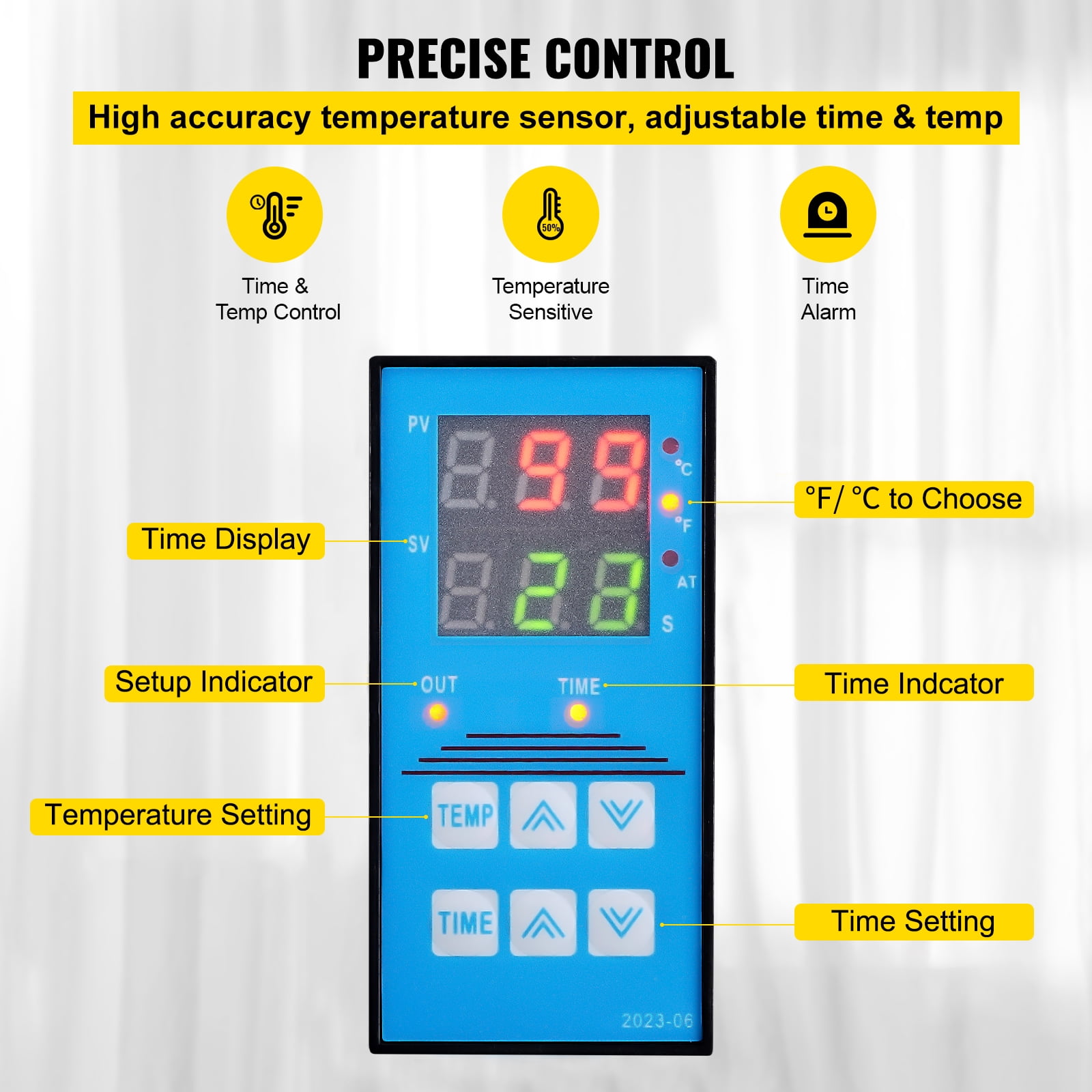KFFKFF Heat Press Hat Machine 6x3.75Inch Arc Component Cap Press Shell-like Structure Heat Application for Caps Solid Metal Construction Non-adhesive Digital LCD Timer and Heat Regulation
