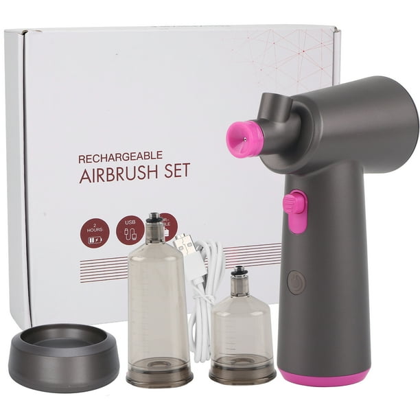 Kit de aerógrafo portátil, máquina de oxígeno facial, pistola inalámbrica para pintar tatuajes y pintar el cabello.