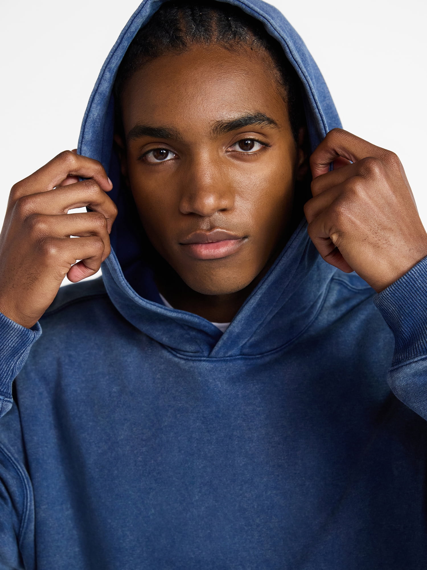 No Boundaries Oversized Hoodie with Long Sleeves, Men's XS-4XLT