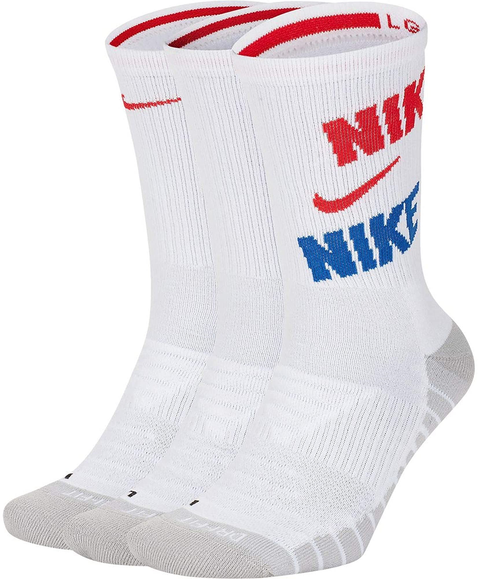 Nike Mens Everyday Max Cushioned Training Crew Socks 3 Pack Walmart