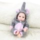 thumbnail image 3 of Muñeca bebé reborn de 10 pulgadas y 25 cm, muñeca princesa de silicona completa, juguete de baño para bebé con ropa, regalos lindos y realistas, juguete de elefante, 3 of 7