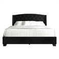 thumbnail image 2 of Castle Place Classic Velvet Full Platform Bed with Storage, Black, 2 of 11