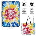 thumbnail image 2 of Colorful Tie Dye Vortex Picnic Blanket Waterproof Outdoor Beach Blanket Hand-held Pad Suitable for Travel, Camping, Beach, Family Gatherings, 2 of 8
