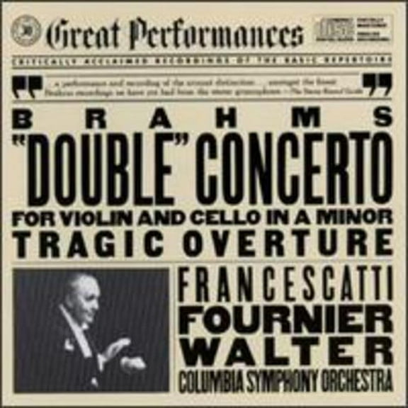 J. Brahms - Double Concerto / Tragic Overture - Music & Performance - CD