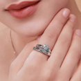 thumbnail image 2 of Juego de anillos de compromiso shaofei bañado en Plata modelo 379, 2 of 4