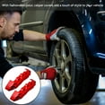 thumbnail image 4 of KALLORY 1Par Cubiertas Para Caliper De En ABS Color Rojo Para Estilo Vehicular, 4 of 8