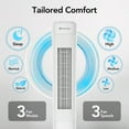 thumbnail image 2 of Comfort Zone 36” Tower Fan with Remote Control and Timer, White, 2 of 8