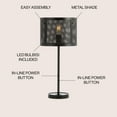 thumbnail image 4 of JONATHAN Y Wilcox 25" Minimalist Metal LED Table Lamp, Black, JYL1102A, 4 of 8