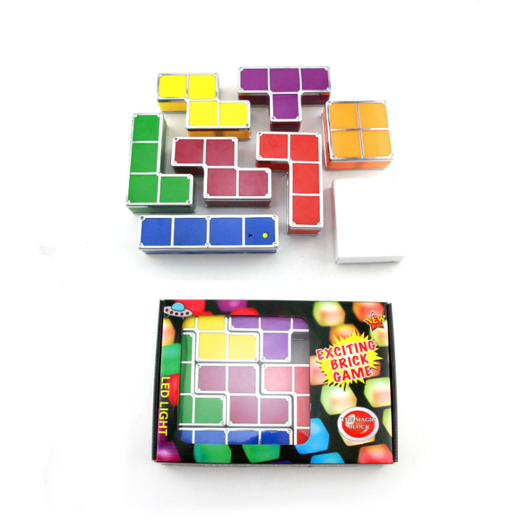 Tetris Puzzle LED Lamp Light Up 7 Colors Stackable Toy Blocks FAST SHIPPING NEW 