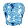 thumbnail image 1 of Bañador para bebé, especial para piscina, ajustable, transpirable, con estampado de pañal de tela, 1 of 6